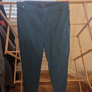 Teal Women's Pants Pull On Stretch Size 2